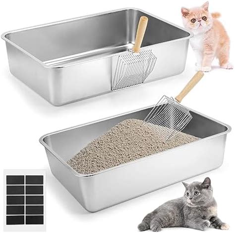 stainless steel rabbit litter box|stainless steel kitty litter.